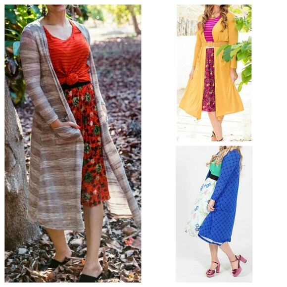 LuLaRoe Sarah Duster Cardigan - Size L - EUC - Picture 7 of 7